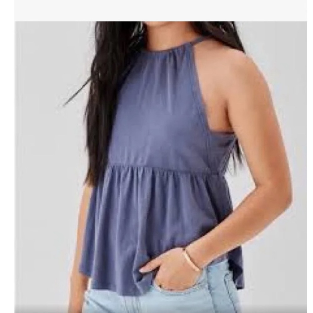 American Eagle Babydoll Halter Top - size medium